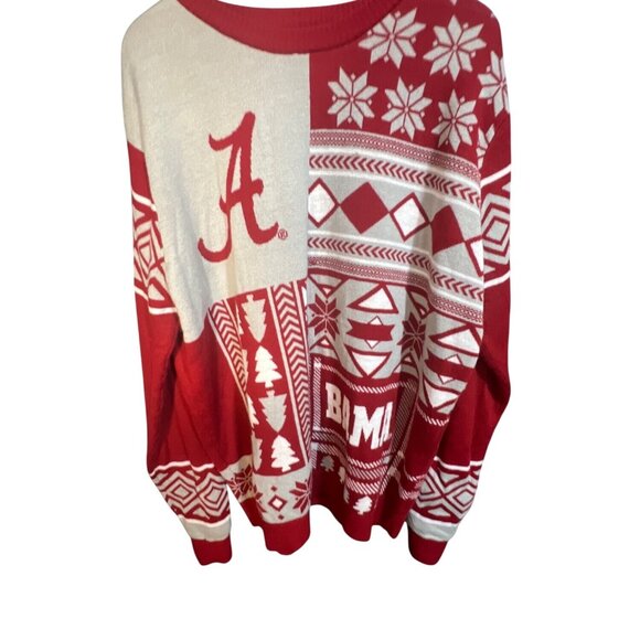 Alabama Crimson Tide Red & White Ugly Christmas Sweater 2XL Knitted Long Sleeve - Picture 1 of 5